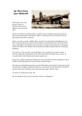 A preview of a PDF biography for Spear, Albert Clavey